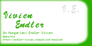 vivien endler business card